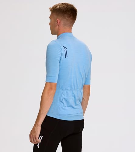 ARC Men's Merino Cycling Jersey | Italian Merino Blend Jersey | Temperature Regulating, Fast Wicking, Quick Dry |S-XL