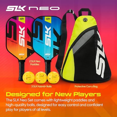 Selkirk Sport Pickleball Paddles Set of 2 | Designed in The USA | Choose The SLK Neo Graphite, SLK Neo Fiberglass Pickleball Set or SLK Atlas Pickleball Bundle