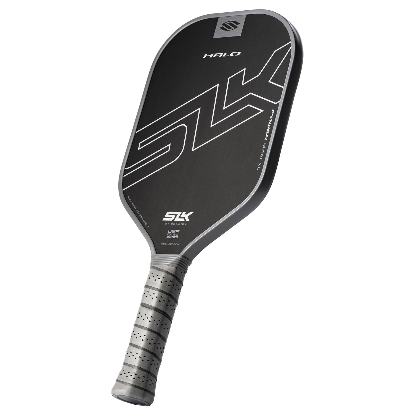 Selkirk Sport SLK Halo Raw Carbon Fiber Pickleball Paddle | Designed in The USA | Choose from The T700 Raw Carbon Fiber Power, The 18k Ultraweave Control, or The Kevlar Linkweave Thermoformed Pro