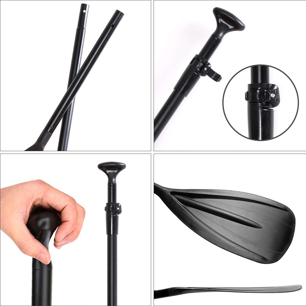 SUP Paddle - 3 Pieces Adjustable Aluminium SUP Paddle Alloy Shaft Paddle Board Paddles with Glass Fiber Blade for Surfing, Floating,Water Sport
