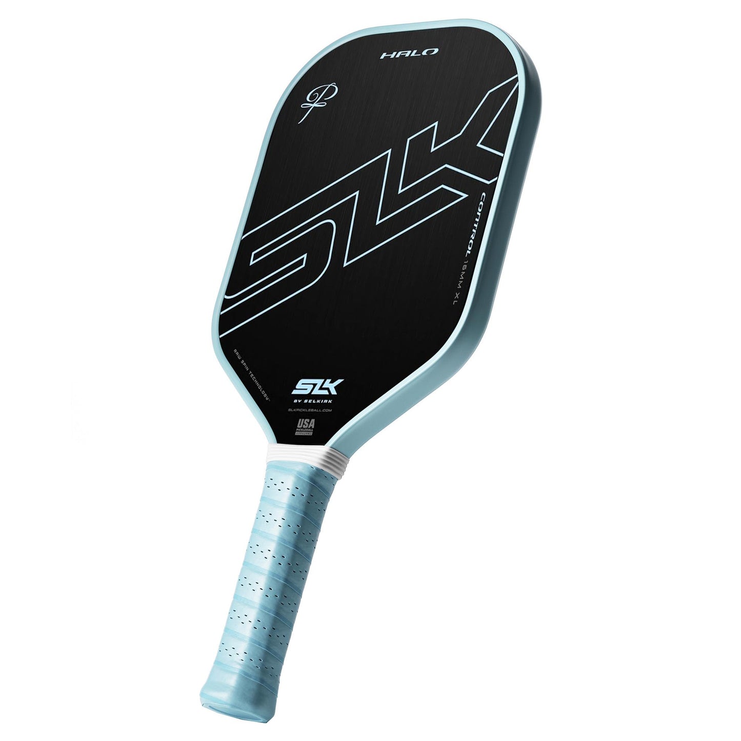Selkirk Sport SLK Halo Raw Carbon Fiber Pickleball Paddle | Designed in The USA | Choose from The T700 Raw Carbon Fiber Power, The 18k Ultraweave Control, or The Kevlar Linkweave Thermoformed Pro