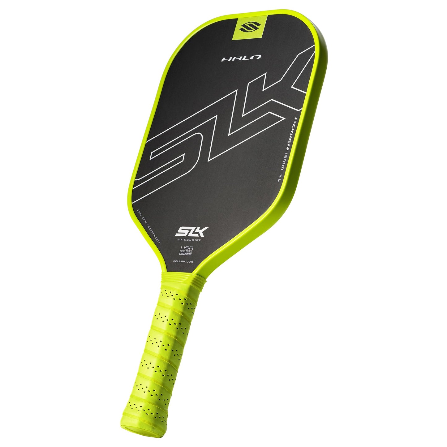Selkirk Sport SLK Halo Raw Carbon Fiber Pickleball Paddle | Designed in The USA | Choose from The T700 Raw Carbon Fiber Power, The 18k Ultraweave Control, or The Kevlar Linkweave Thermoformed Pro