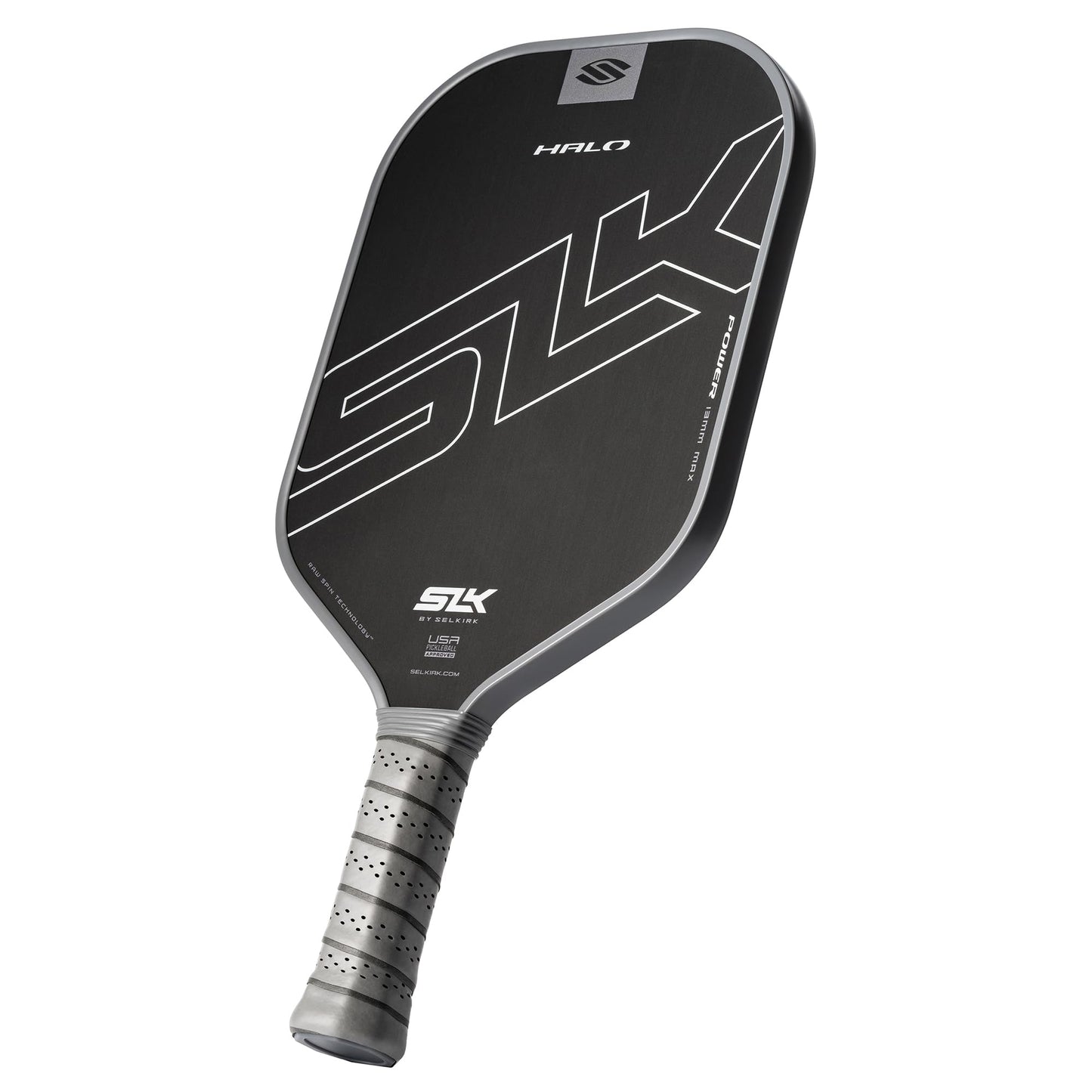 Selkirk Sport SLK Halo Raw Carbon Fiber Pickleball Paddle | Designed in The USA | Choose from The T700 Raw Carbon Fiber Power, The 18k Ultraweave Control, or The Kevlar Linkweave Thermoformed Pro