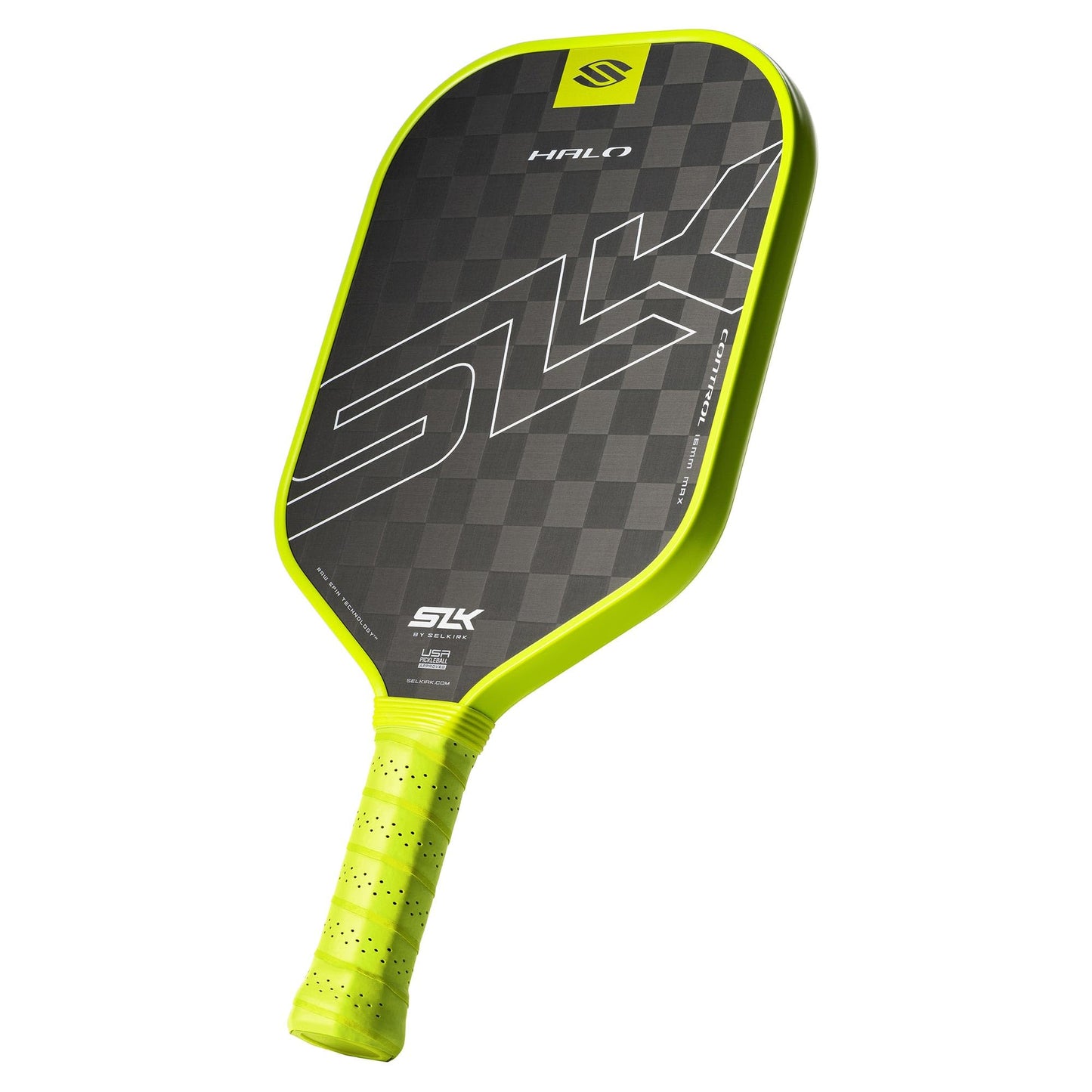 Selkirk Sport SLK Halo Raw Carbon Fiber Pickleball Paddle | Designed in The USA | Choose from The T700 Raw Carbon Fiber Power, The 18k Ultraweave Control, or The Kevlar Linkweave Thermoformed Pro