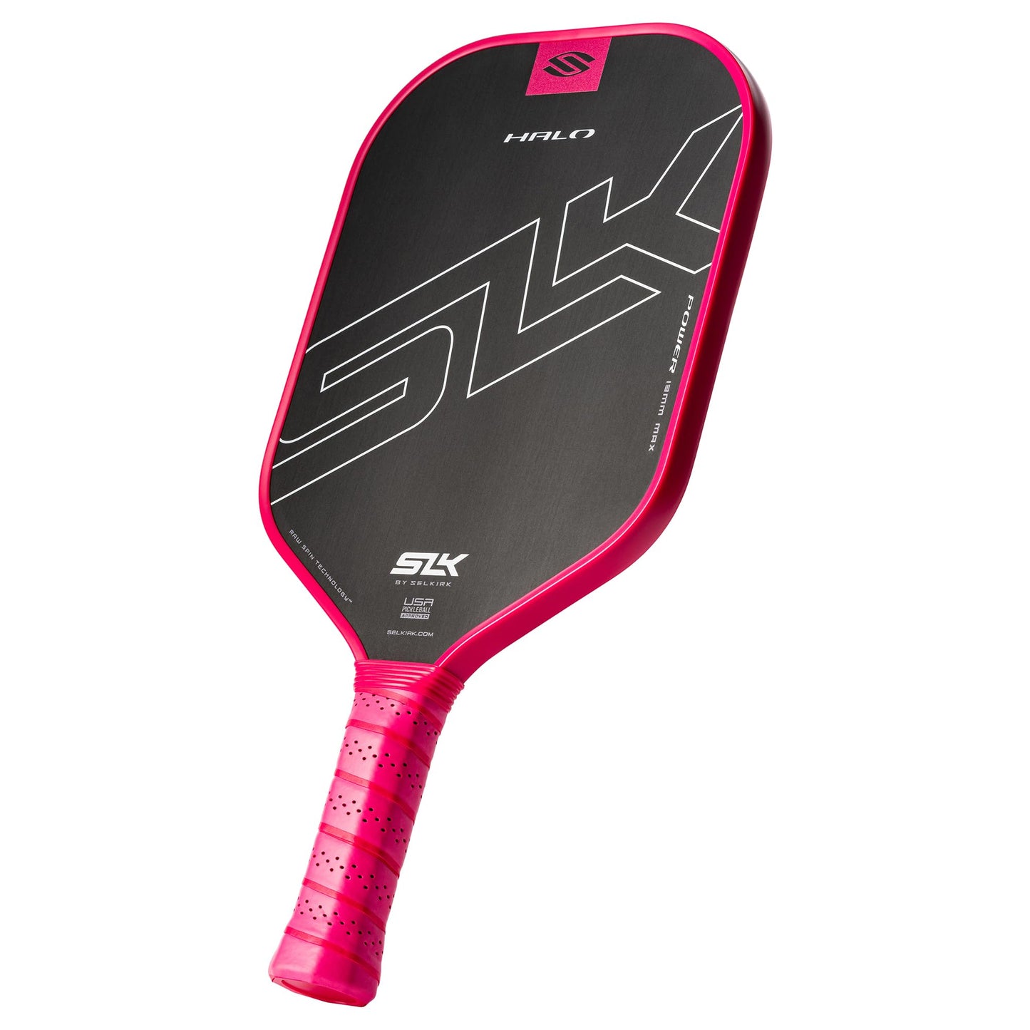 Selkirk Sport SLK Halo Raw Carbon Fiber Pickleball Paddle | Designed in The USA | Choose from The T700 Raw Carbon Fiber Power, The 18k Ultraweave Control, or The Kevlar Linkweave Thermoformed Pro