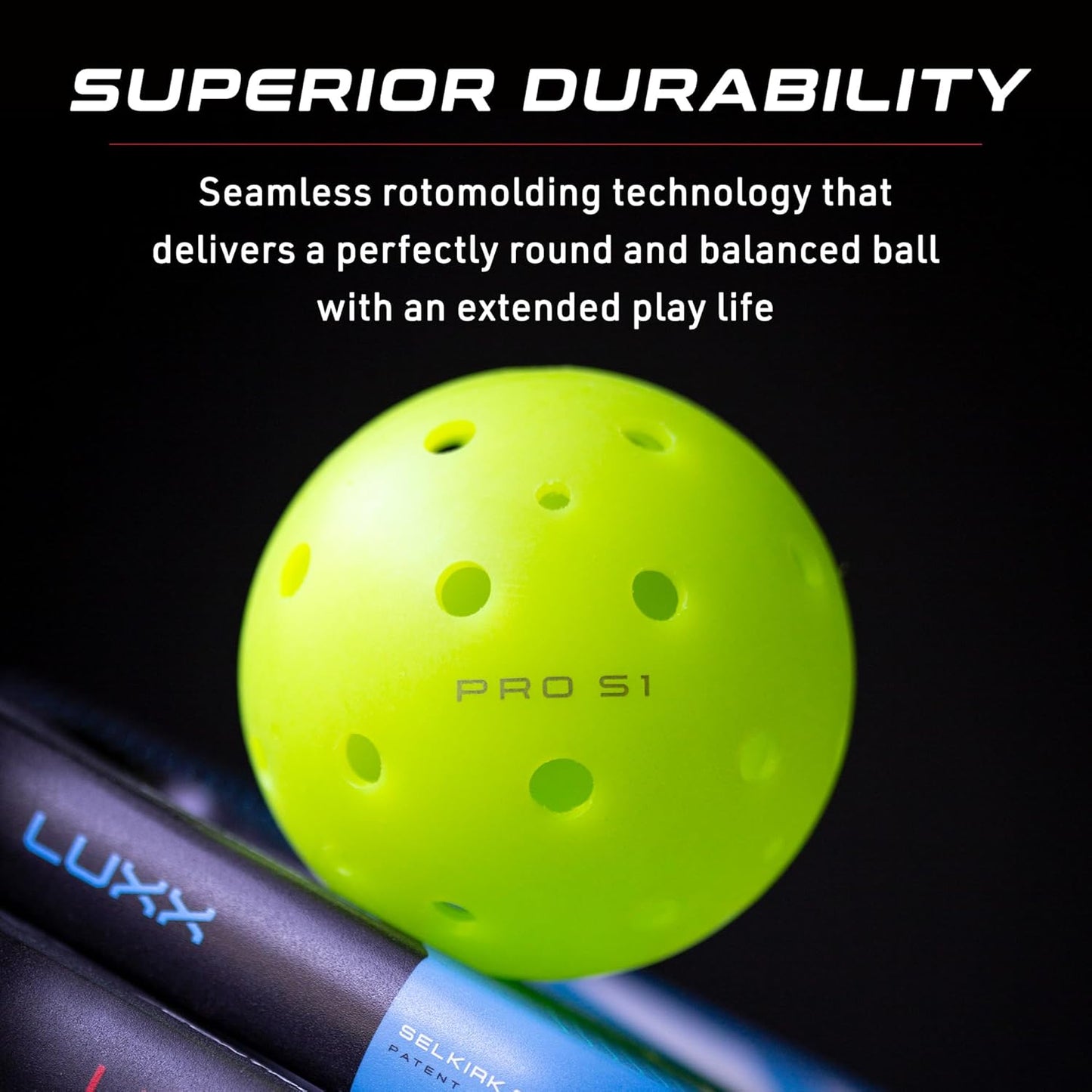 Selkirk Sport SLK Pickleball Paddle Set of 4 | SLK Neo Fiberglass and Graphite Pickleball Paddle Sets + Pro S1 Pickleball Ball 12 Pack Bundle