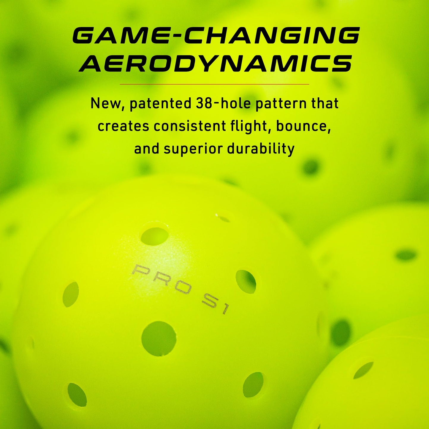 Selkirk Pro S1 Ball | Crack-Resistant | 38 Hole Outdoor Pickleball Balls | USAPA Approved Pickle Ball for Tournament Play | Advanced Aerodynamics |