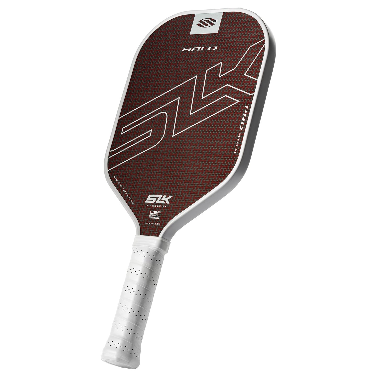Selkirk Sport SLK Halo Raw Carbon Fiber Pickleball Paddle | Designed in The USA | Choose from The T700 Raw Carbon Fiber Power, The 18k Ultraweave Control, or The Kevlar Linkweave Thermoformed Pro