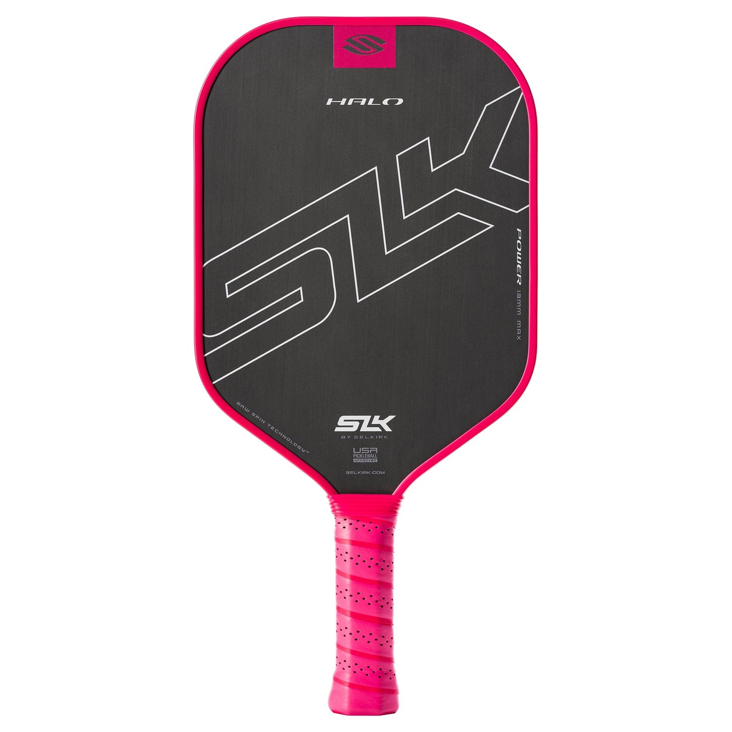 Selkirk Sport SLK Halo Raw Carbon Fiber Pickleball Paddle | Designed in The USA | Choose from The T700 Raw Carbon Fiber Power, The 18k Ultraweave Control, or The Kevlar Linkweave Thermoformed Pro