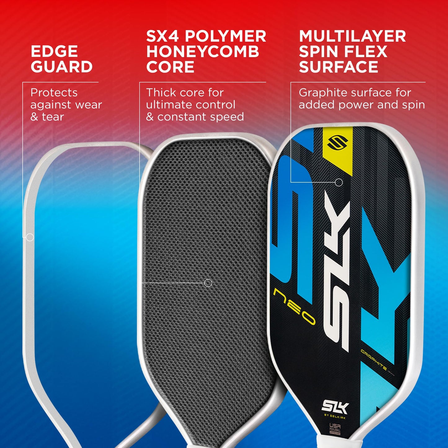 Selkirk Sport Pickleball Paddles Set of 2 | Designed in The USA | Choose The SLK Neo Graphite, SLK Neo Fiberglass Pickleball Set or SLK Atlas Pickleball Bundle