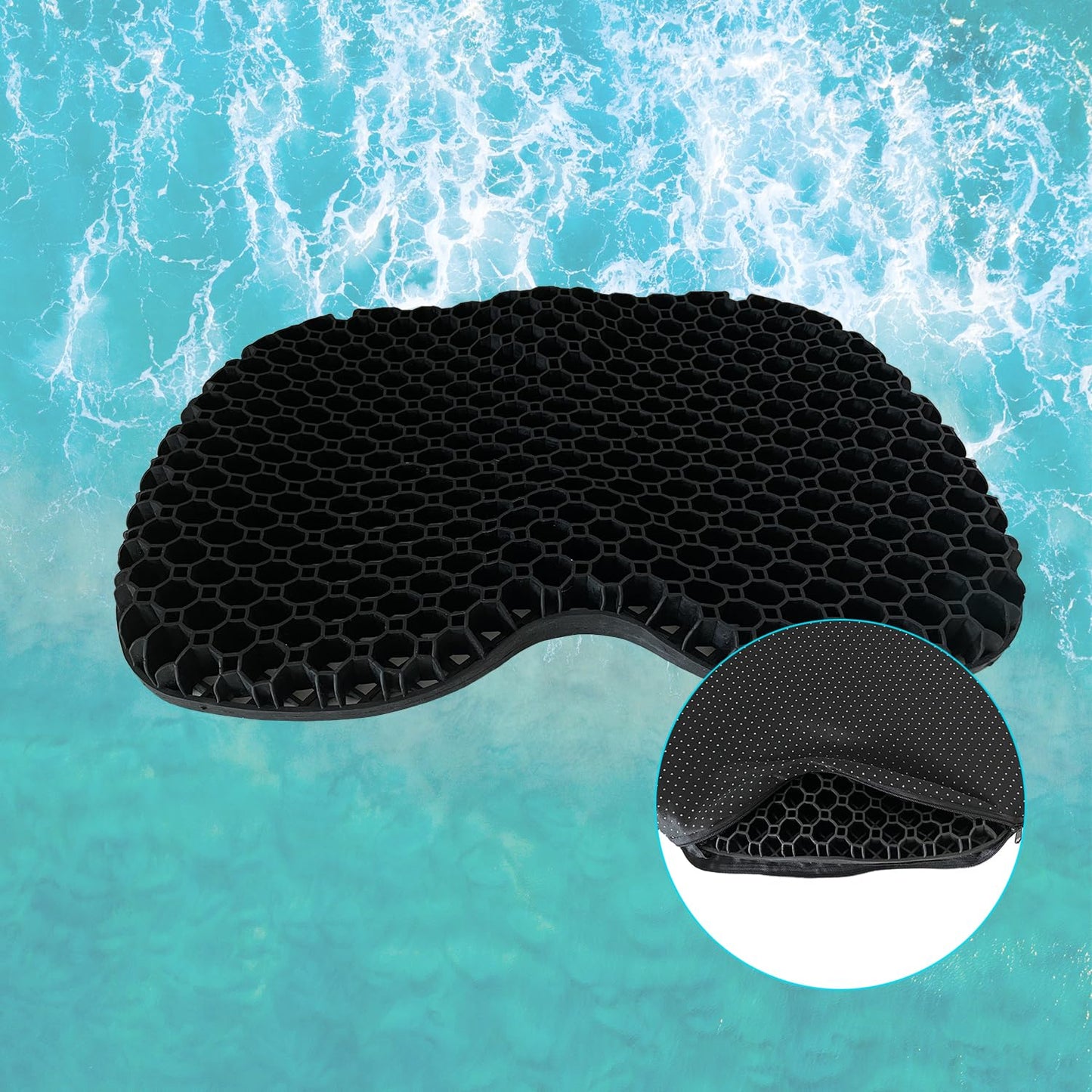 Anti Slip Kayak Seat Cushion for Kayaking,Canoeing,Drifting,Rafting,Fishing and More(15" L 12.2" W 1.02" H)