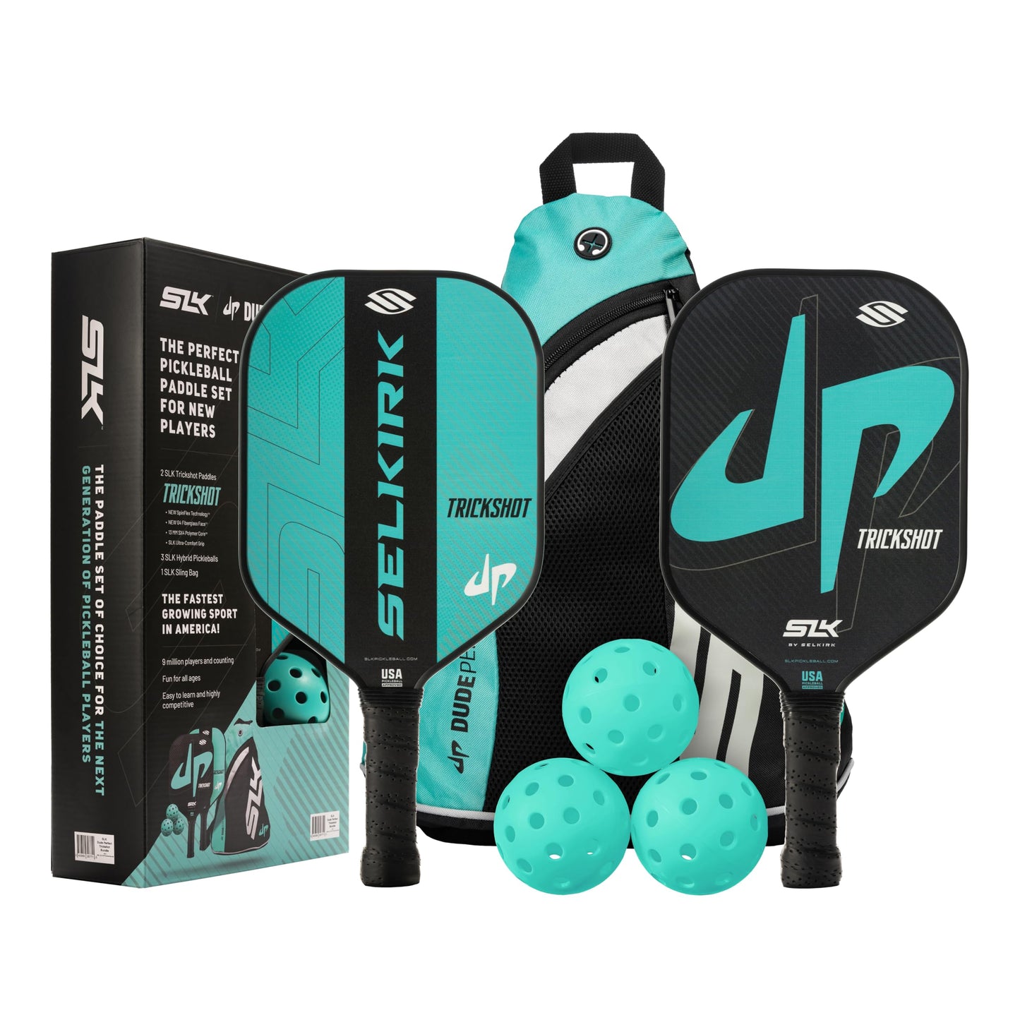 Selkirk Sport Pickleball Paddles Set of 2 | Designed in The USA | Choose The SLK Neo Graphite, SLK Neo Fiberglass Pickleball Set or SLK Atlas Pickleball Bundle