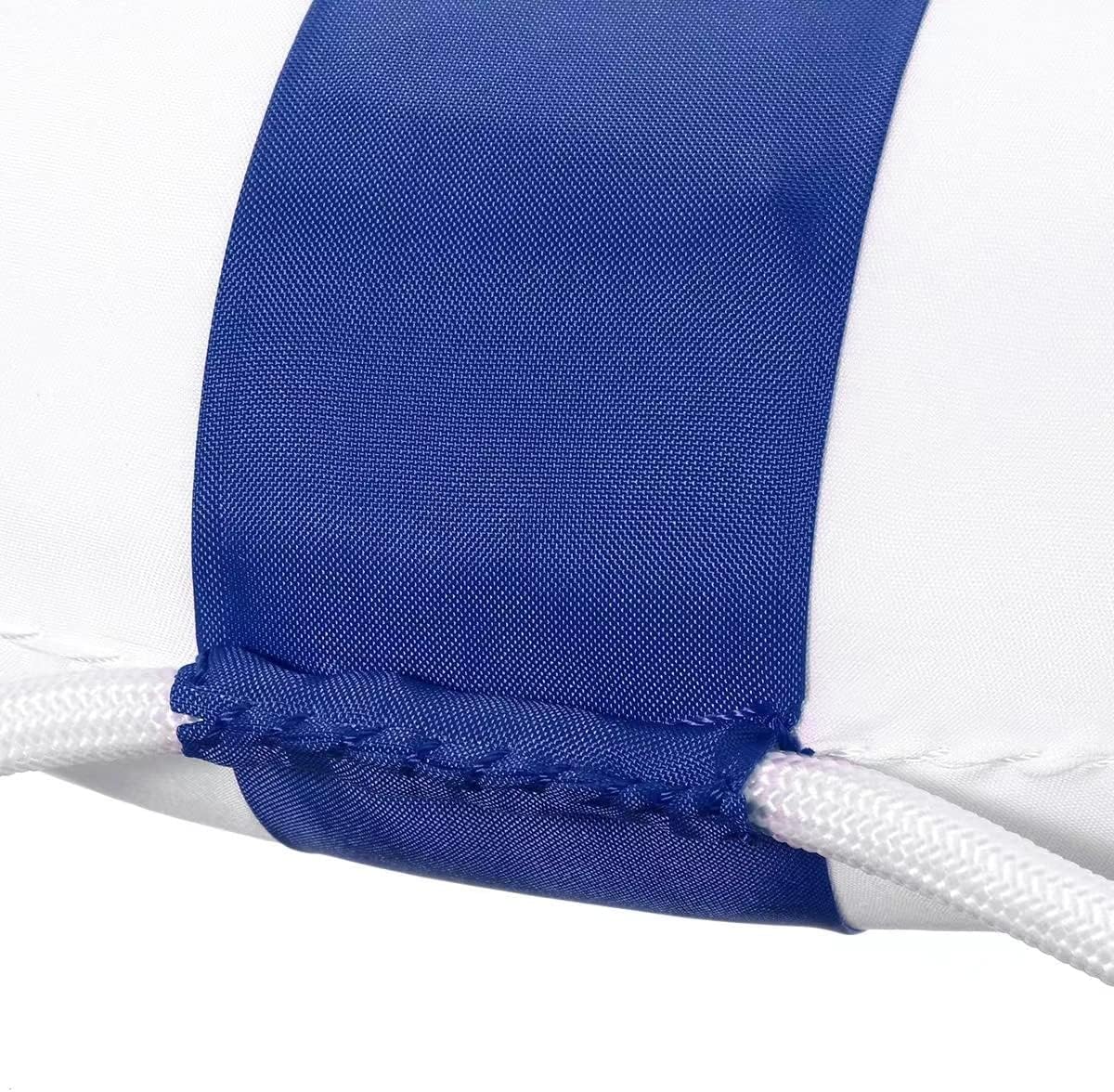 Pool Life Ring 20.5 in,Life Preserver Ring Foam Buoys-Ring Buoy with RopeTape,Blue-418