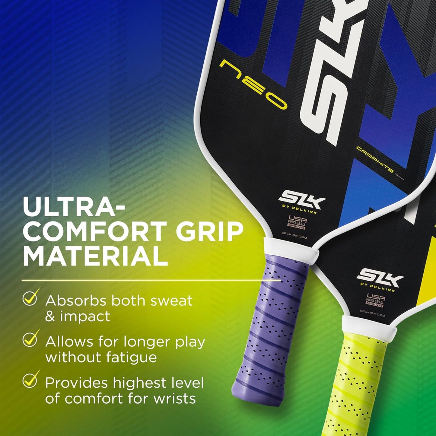 Selkirk Sport SLK Pickleball Paddle Set of 4 | SLK Neo Fiberglass and Graphite Pickleball Paddle Sets + Pro S1 Pickleball Ball 12 Pack Bundle