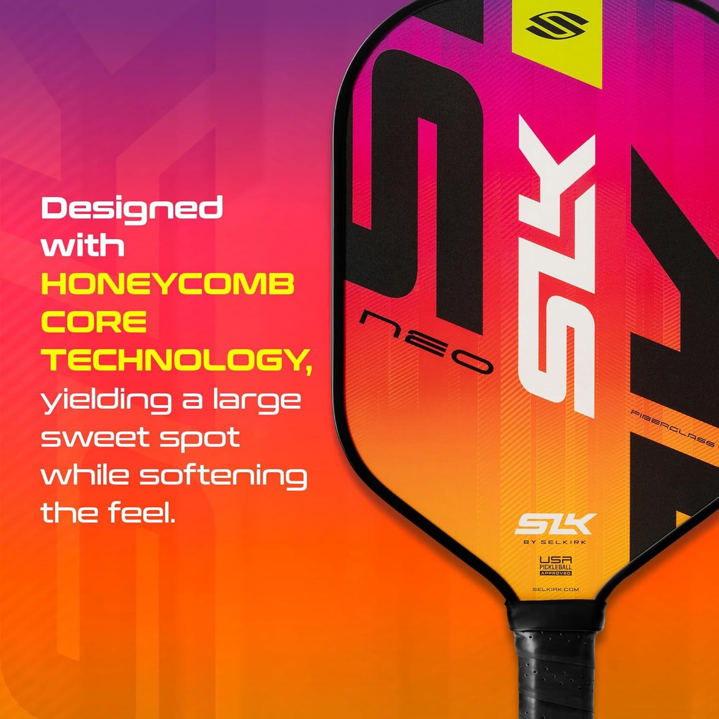 Selkirk Sport SLK Pickleball Paddle Set of 4 | SLK Neo Fiberglass and Graphite Pickleball Paddle Sets + Pro S1 Pickleball Ball 12 Pack Bundle