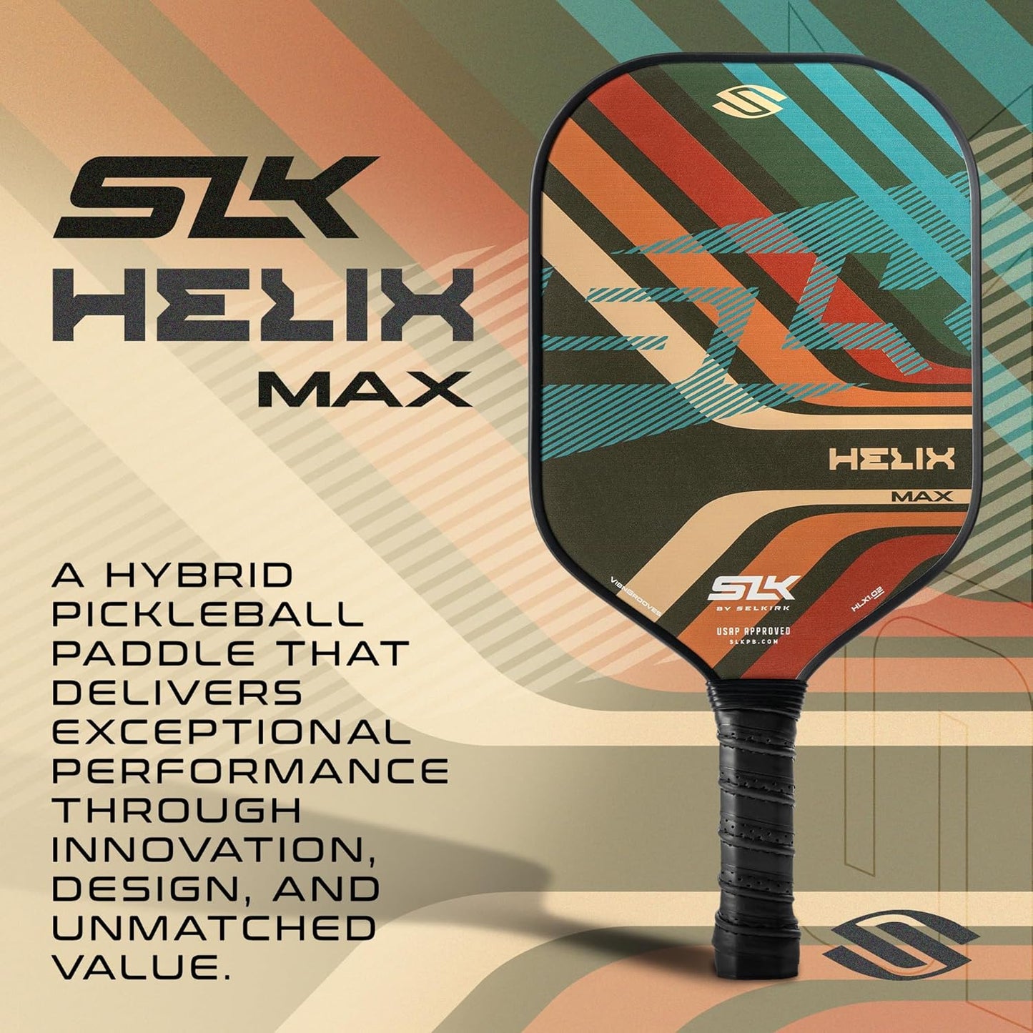 Selkirk Sport SLK Helix Pro Grooves Pickleball Paddle & Pro S1 12pk Pickleball Ball Bundle