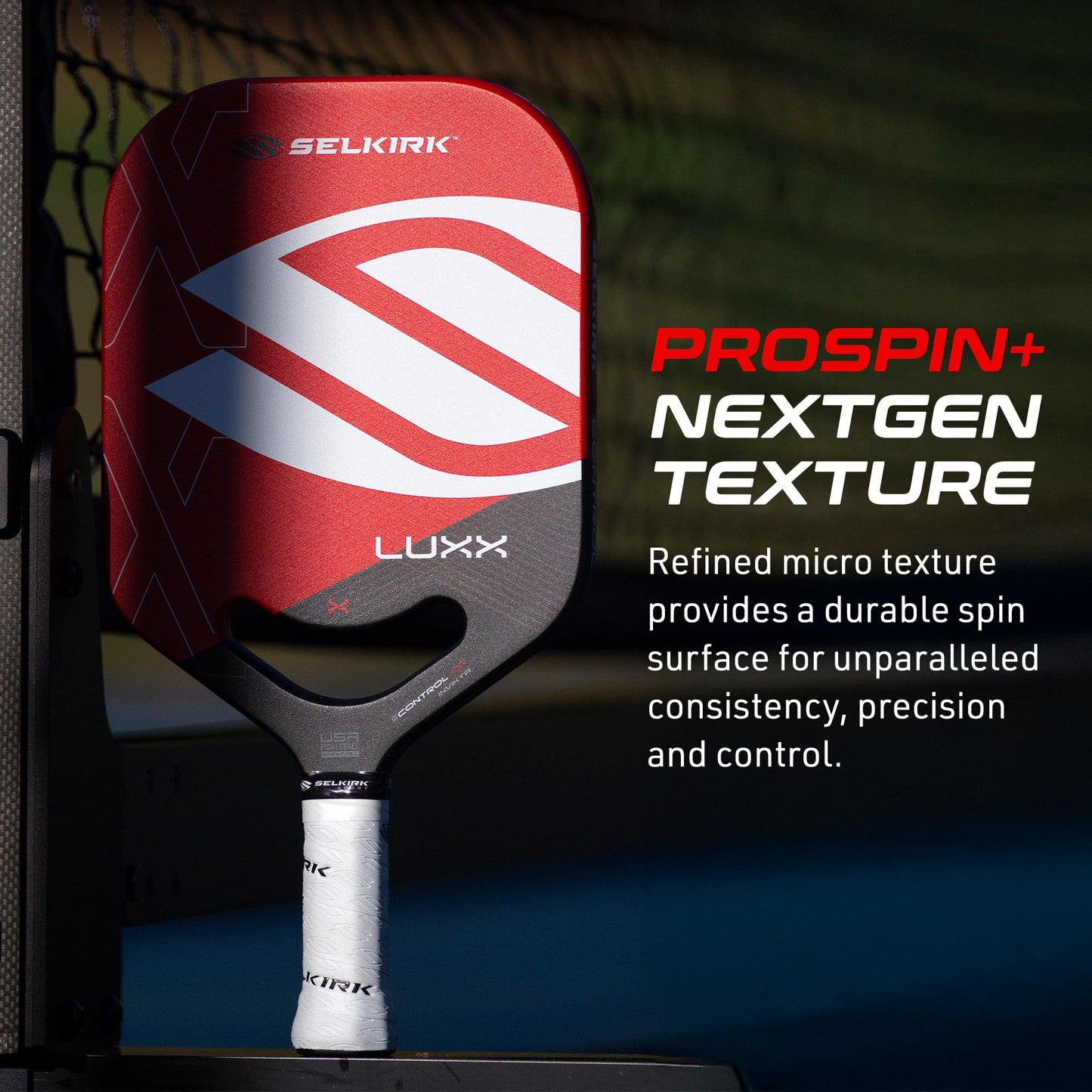 Selkirk LUXX Control Pickleball Paddle | Carbon Fiber Paddle with Polypropylene X7 Core | Designed for Unmatched Control and Added Power