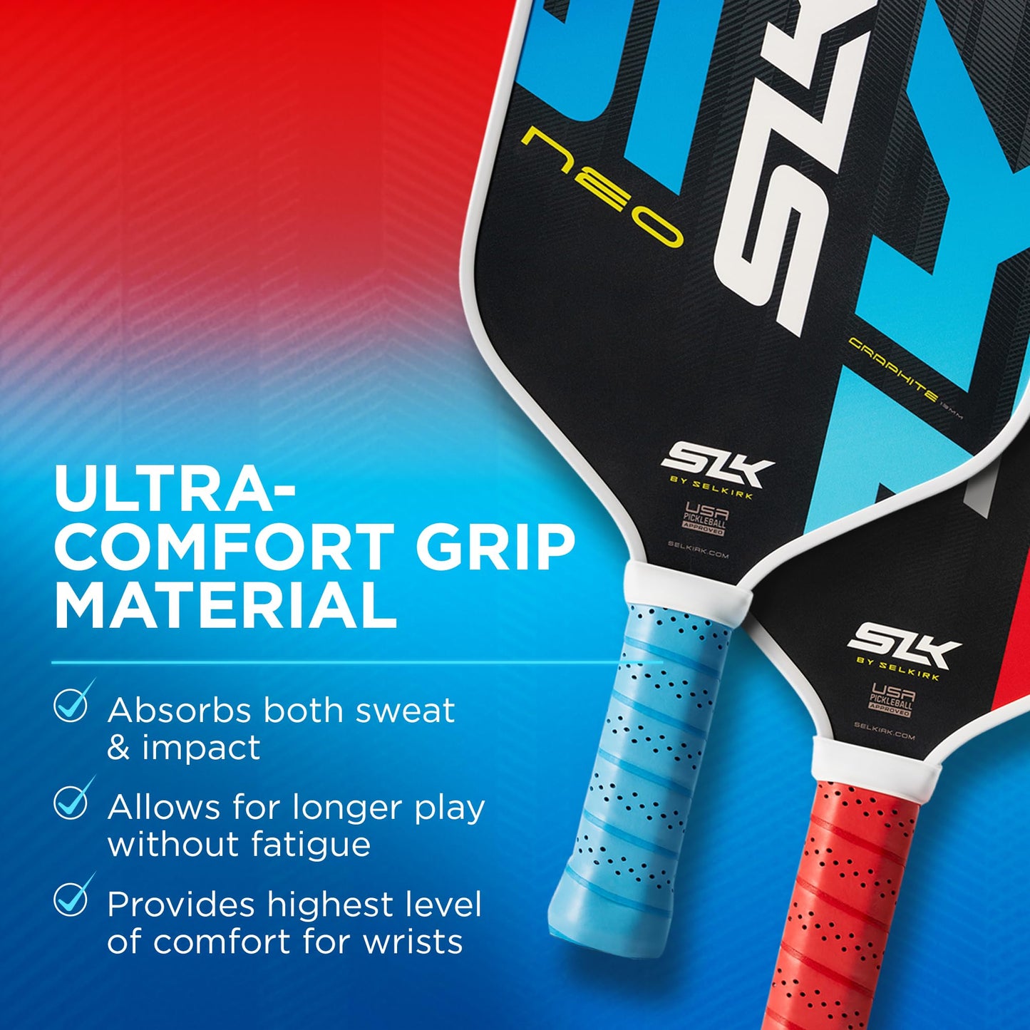 Selkirk Sport Pickleball Paddles Set of 2 | Designed in The USA | Choose The SLK Neo Graphite, SLK Neo Fiberglass Pickleball Set or SLK Atlas Pickleball Bundle