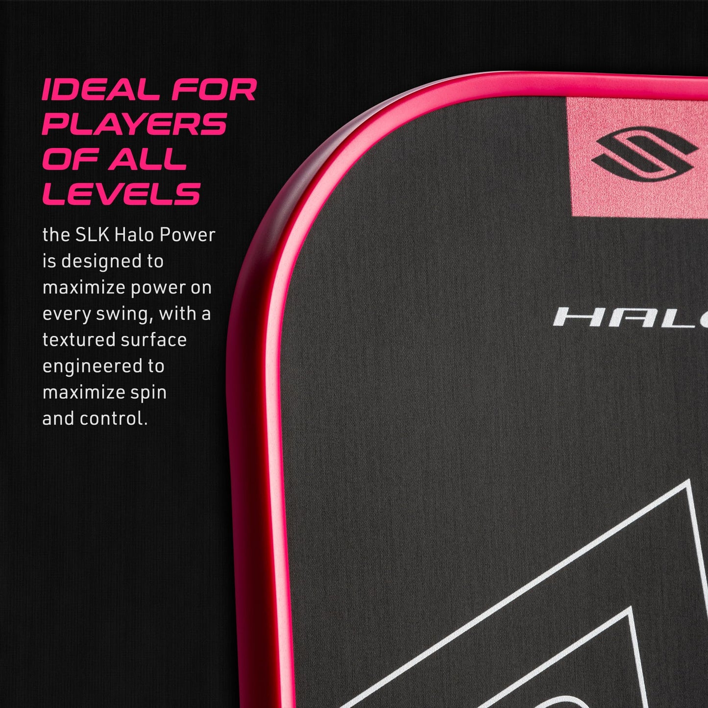 Selkirk Sport SLK Halo Raw Carbon Fiber Pickleball Paddle | Designed in The USA | Choose from The T700 Raw Carbon Fiber Power, The 18k Ultraweave Control, or The Kevlar Linkweave Thermoformed Pro