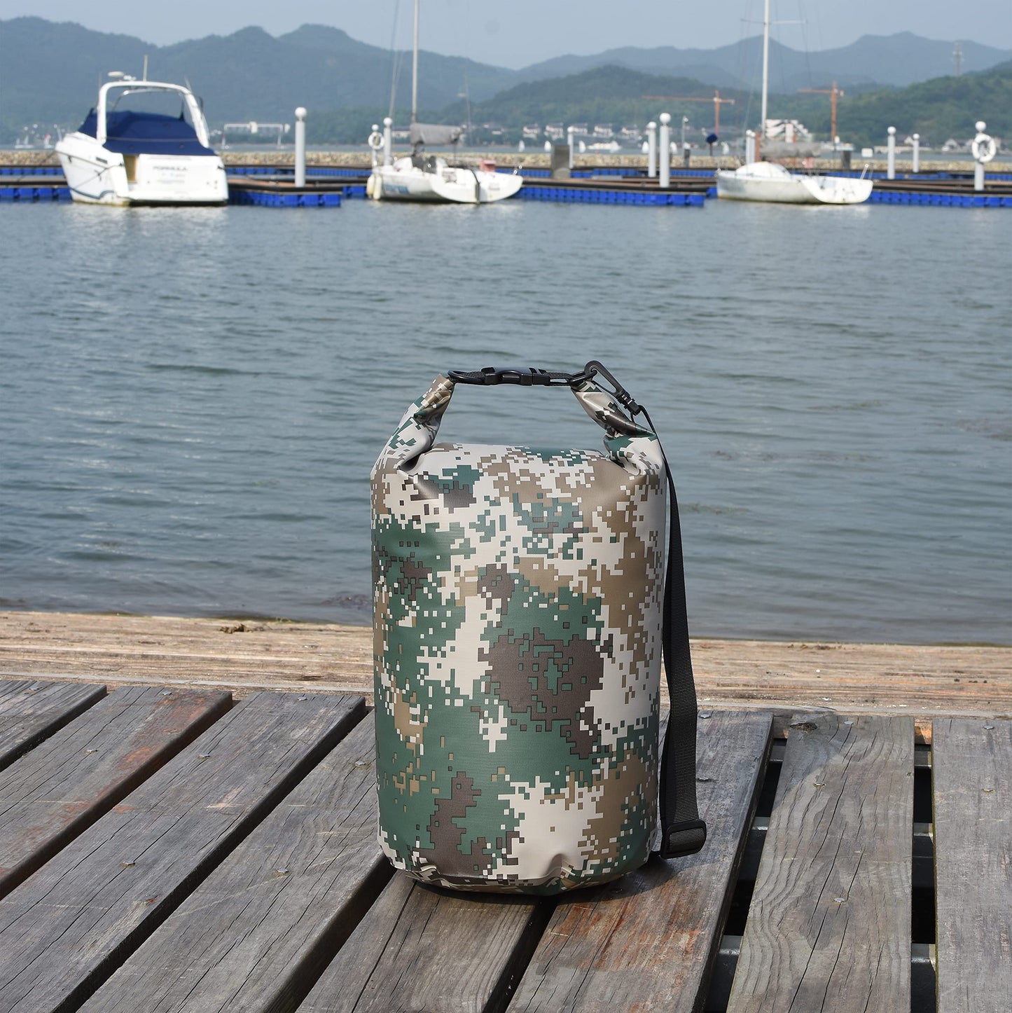 MARCHWAY Floating Waterproof Dry Bag Backpack 5L/10L/20L/30L/40L, Roll Top Sack Keeps Gear Dry for Kayaking, Rafting, Boating, Swimming, Camping, Hiking, Beach, Fishing