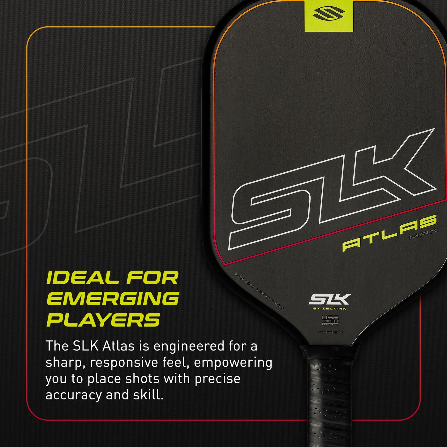 Selkirk Sport Atlas Pickleball Paddle | SLK Raw Carbon Fiber Pickleball Paddle Set | The Perfect Starter for Any Upcoming Pickleball Player