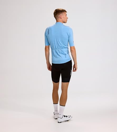 ARC Men's Merino Cycling Jersey | Italian Merino Blend Jersey | Temperature Regulating, Fast Wicking, Quick Dry |S-XL