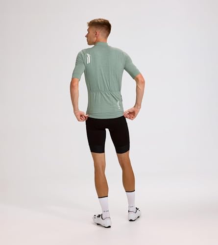 ARC Men's Merino Cycling Jersey | Italian Merino Blend Jersey | Temperature Regulating, Fast Wicking, Quick Dry |S-XL
