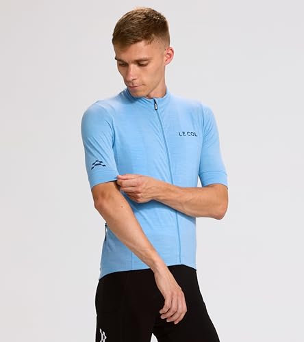 ARC Men's Merino Cycling Jersey | Italian Merino Blend Jersey | Temperature Regulating, Fast Wicking, Quick Dry |S-XL