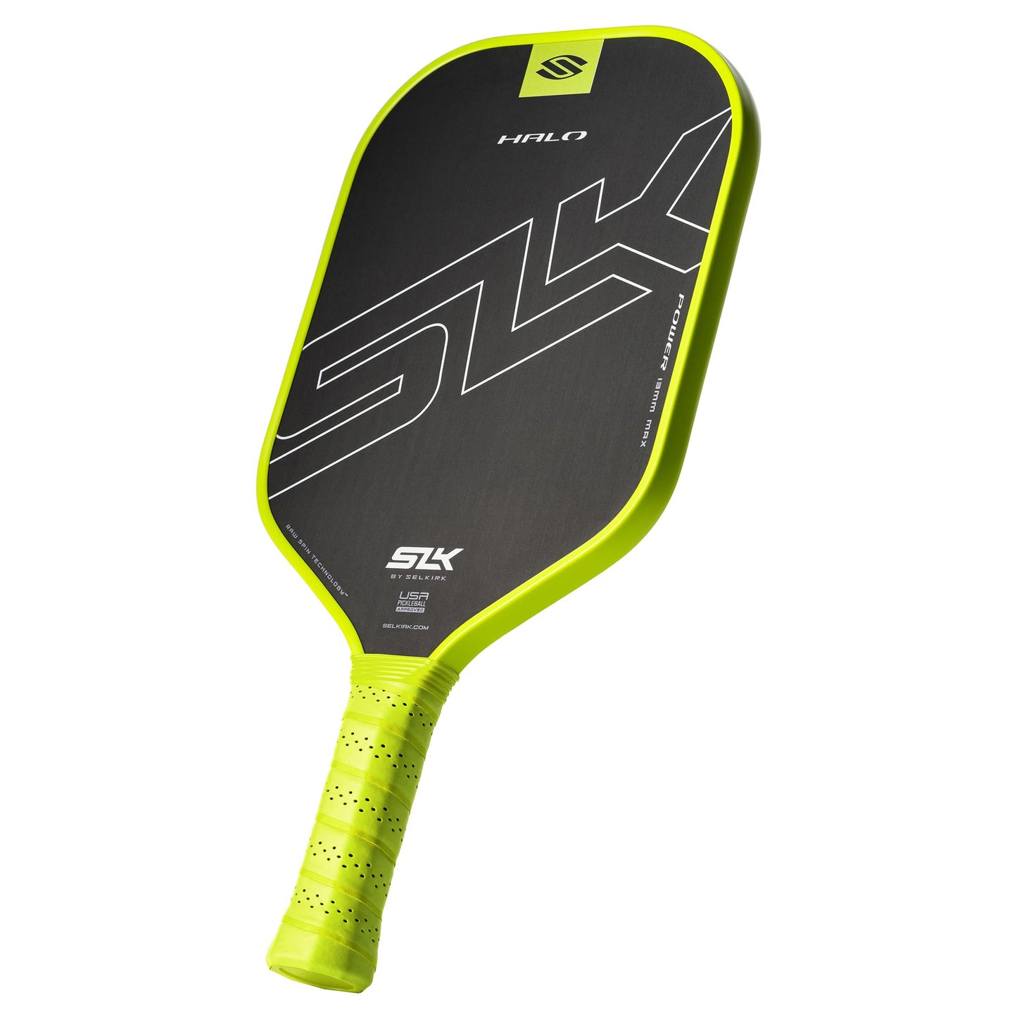 Selkirk Sport SLK Halo Raw Carbon Fiber Pickleball Paddle | Designed in The USA | Choose from The T700 Raw Carbon Fiber Power, The 18k Ultraweave Control, or The Kevlar Linkweave Thermoformed Pro