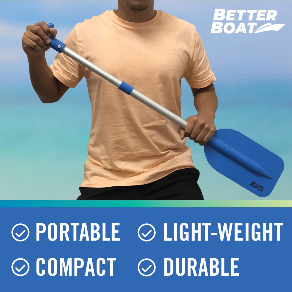 Boat Paddle Telescoping Plastic Collapsible Oar Kayak Jet Ski Tube Rafting and Miniature Mini Canoe Paddles Small Tubing Floats Oars Row and Safety Boat Accessories for Kids and Adults