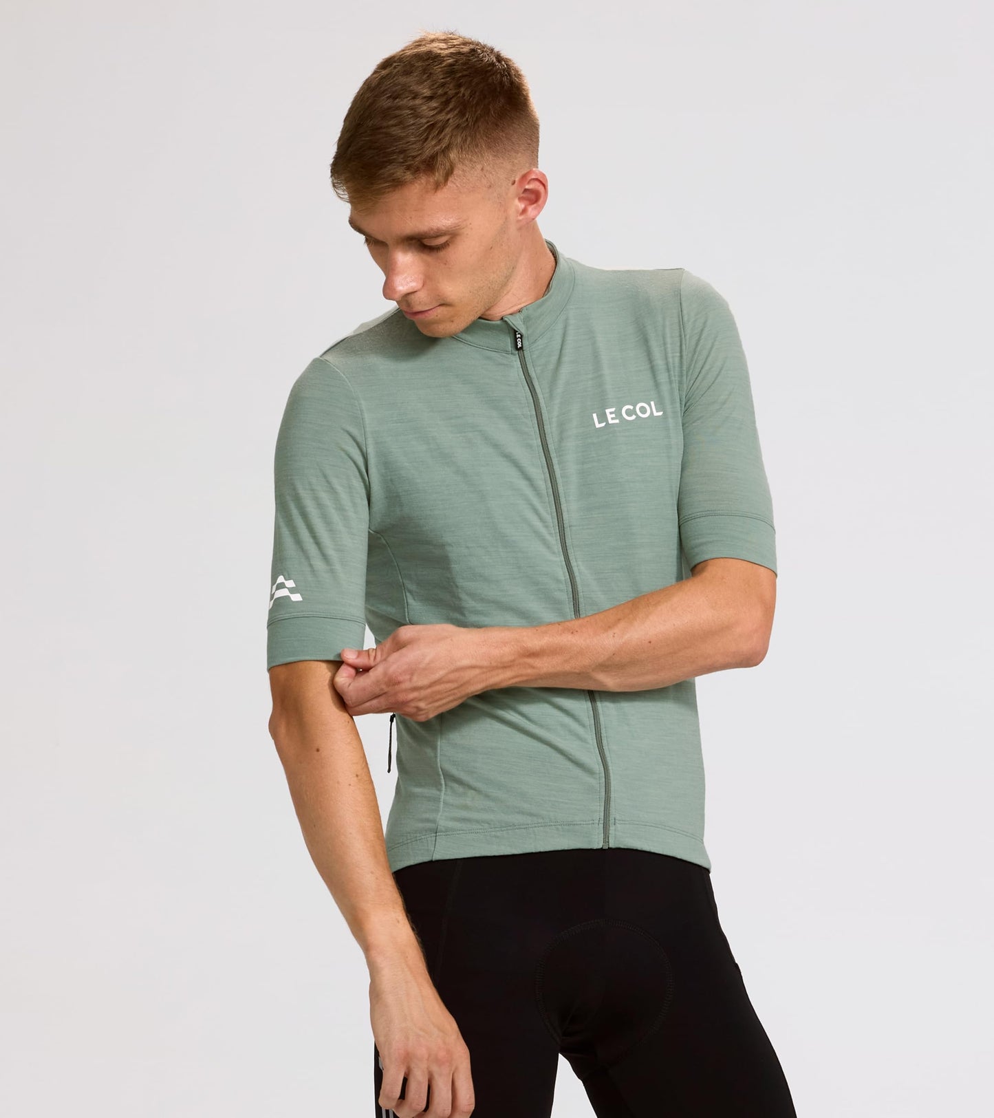 ARC Men's Merino Cycling Jersey | Italian Merino Blend Jersey | Temperature Regulating, Fast Wicking, Quick Dry |S-XL