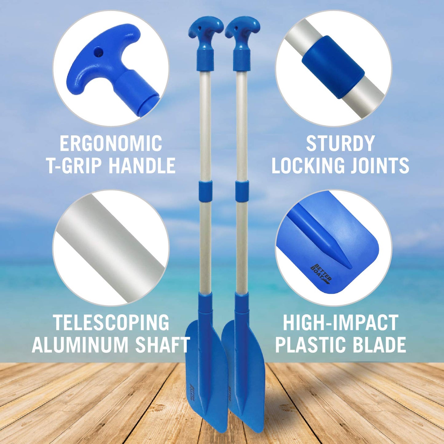 Boat Paddle Telescoping Plastic Collapsible Oar Kayak Jet Ski Tube Rafting and Miniature Mini Canoe Paddles Small Tubing Floats Oars Row and Safety Boat Accessories for Kids and Adults