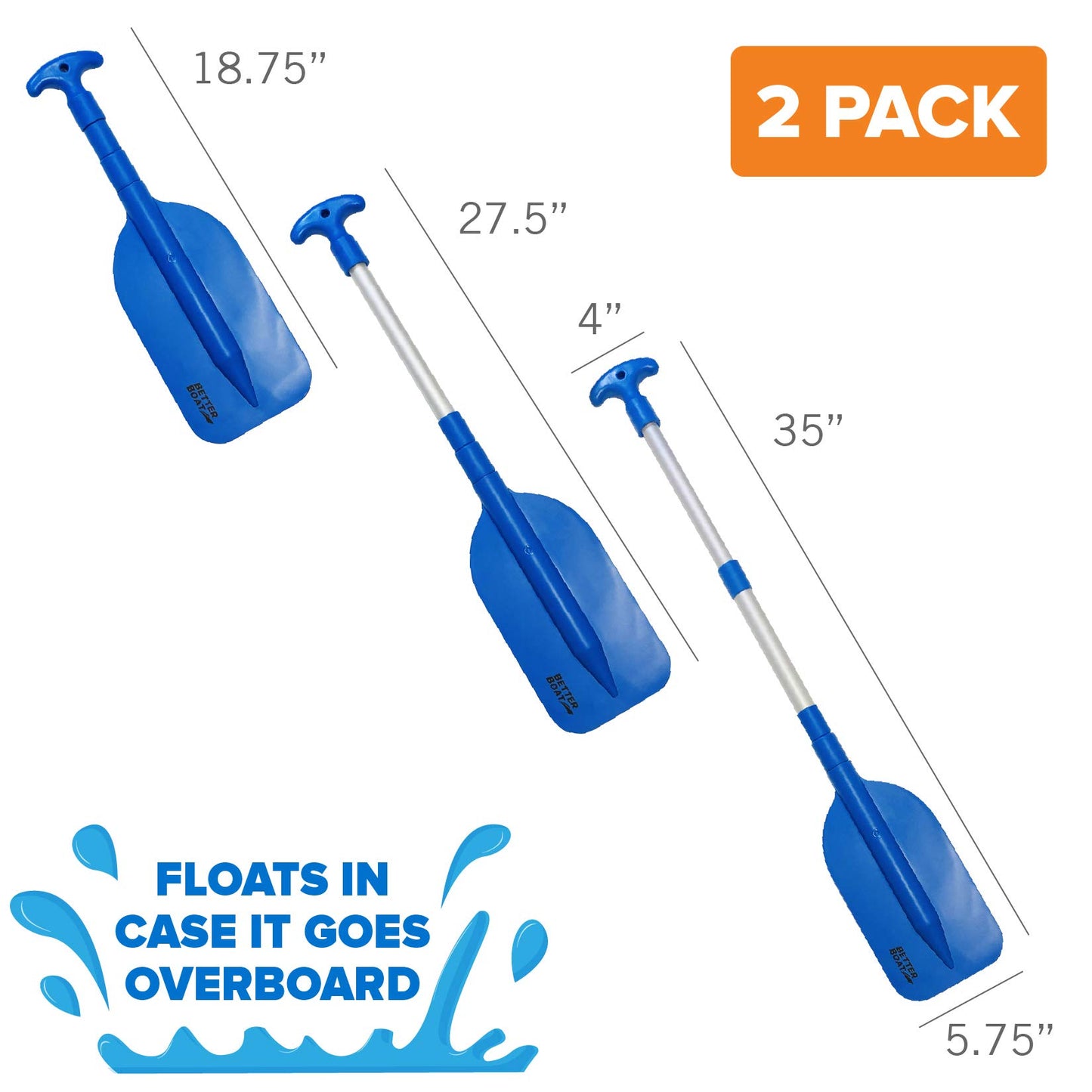 Boat Paddle Telescoping Plastic Collapsible Oar Kayak Jet Ski Tube Rafting and Miniature Mini Canoe Paddles Small Tubing Floats Oars Row and Safety Boat Accessories for Kids and Adults